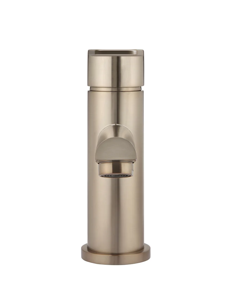 Round Paddle Basin Mixer - Champagne - Image 3