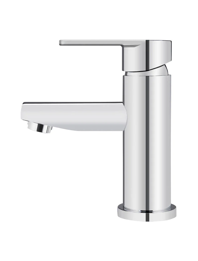 Round Paddle Basin Mixer - Polished Chrome - Image 2