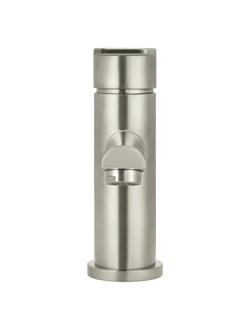 Round Paddle Basin Mixer - PVD Brushed Nickel - Image 3