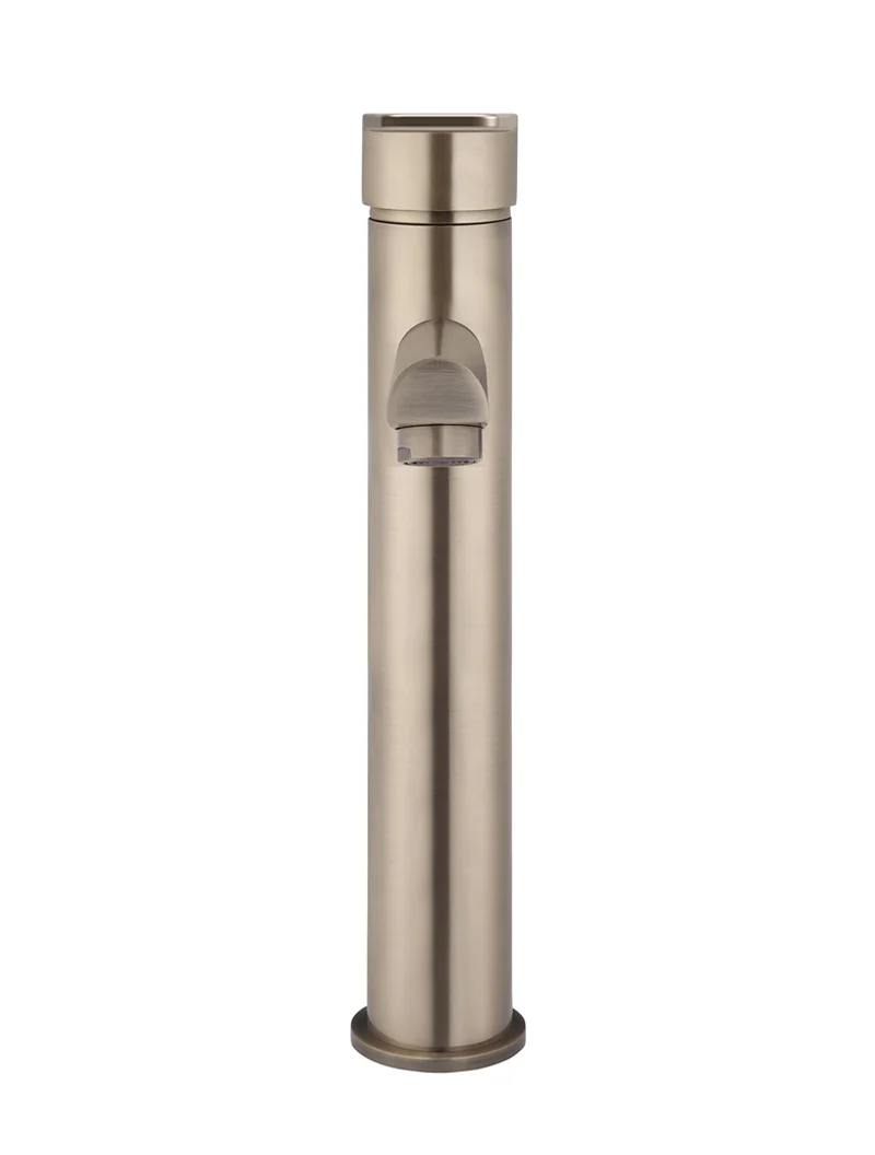 Round Paddle Tall Basin Mixer - Champagne - Image 3