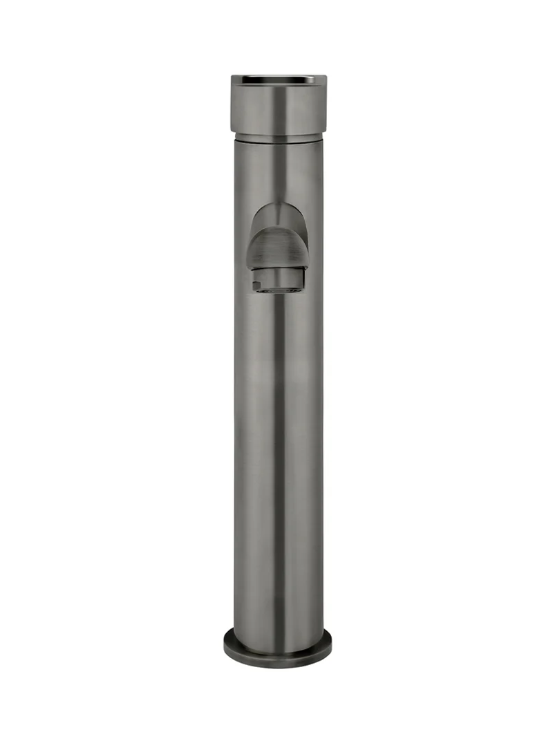 Round Paddle Tall Basin Mixer - Shadow Gunmetal - Image 3