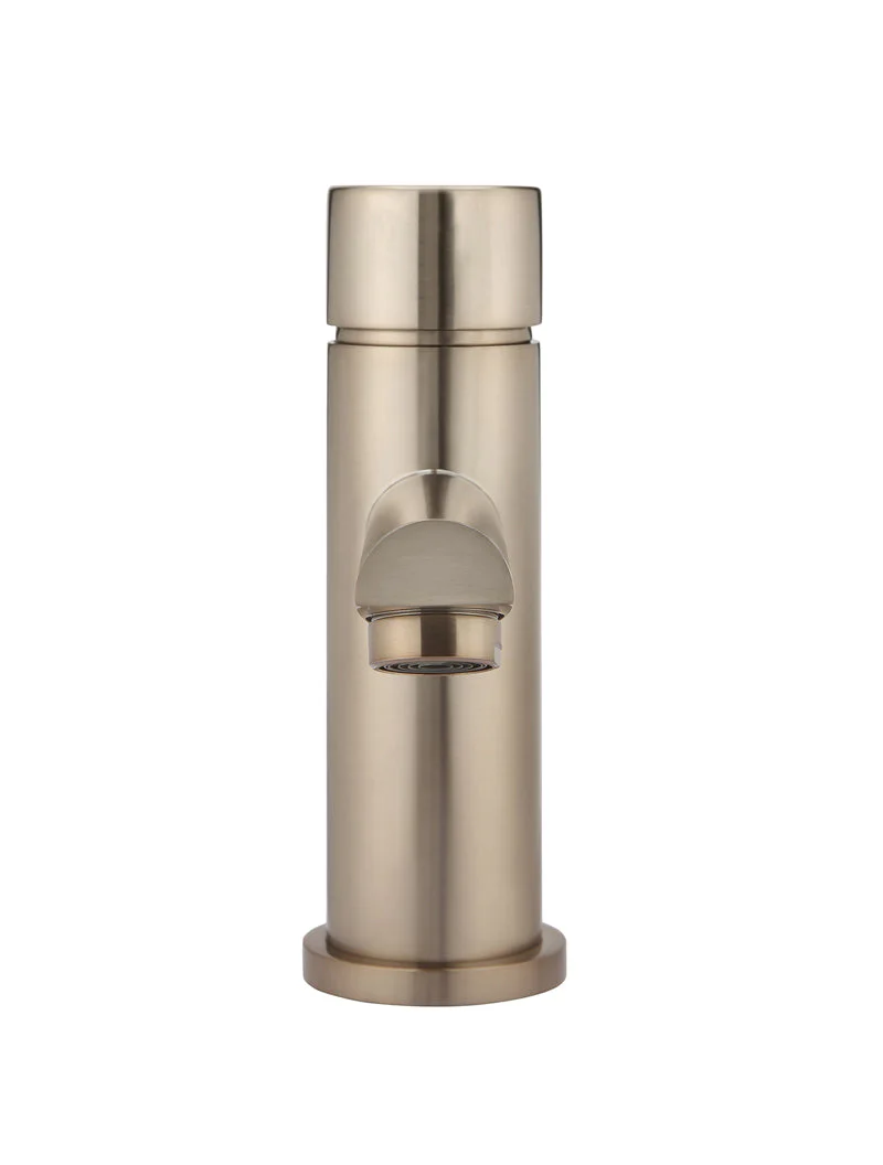 Round Pinless Basin Mixer - Champagne - Image 3