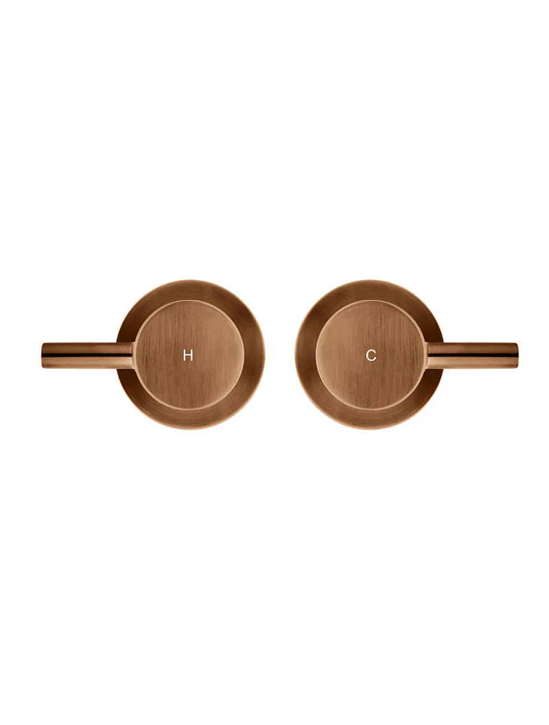 Round Quarter Turn Wall Top Assemblies - Lustre Bronze - Image 2