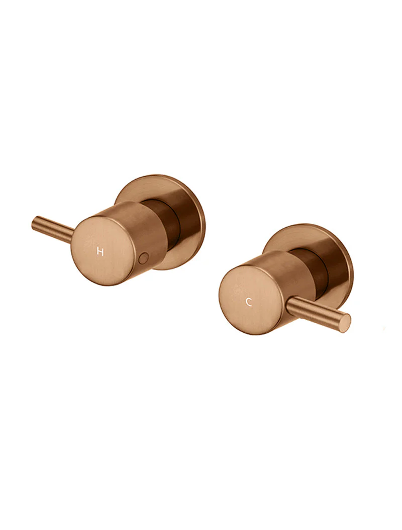 Round Quarter Turn Wall Top Assemblies - Lustre Bronze - Image 6