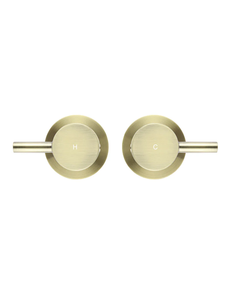 Round Quarter Turn Wall Top Assemblies - PVD Tiger Bronze - Image 3