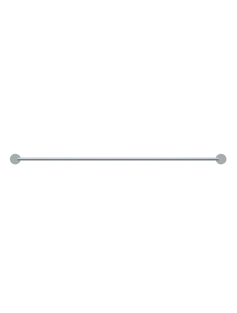 Round Single Towel Rail - Polished Chrome - Image 4