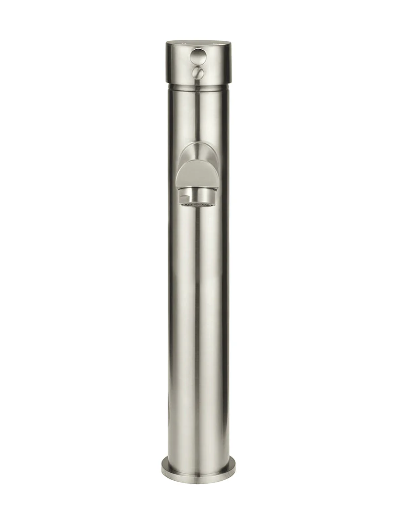 Round Tall Basin Mixer - PVD Brushed Nickel - Image 3