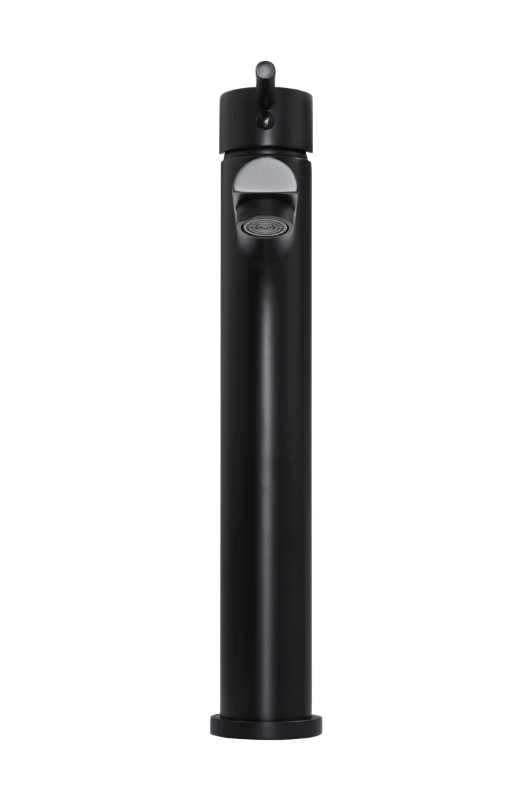 Round Tall Basin Mixer - Matte Black - Image 8