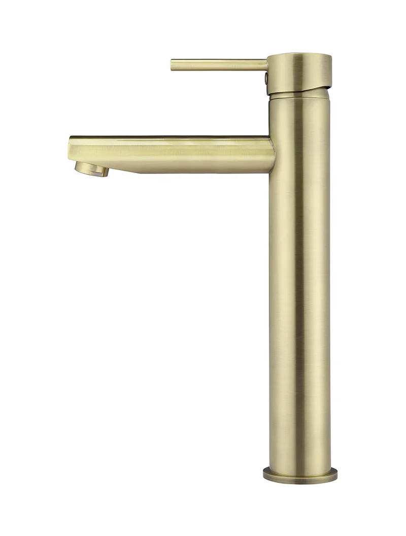 Round Tall Basin Mixer - PVD Tiger Bronze - Image 2