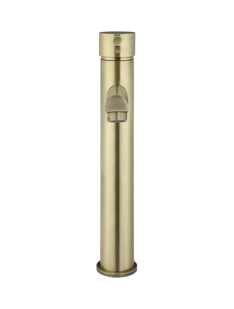 Round Tall Basin Mixer - PVD Tiger Bronze - Image 3