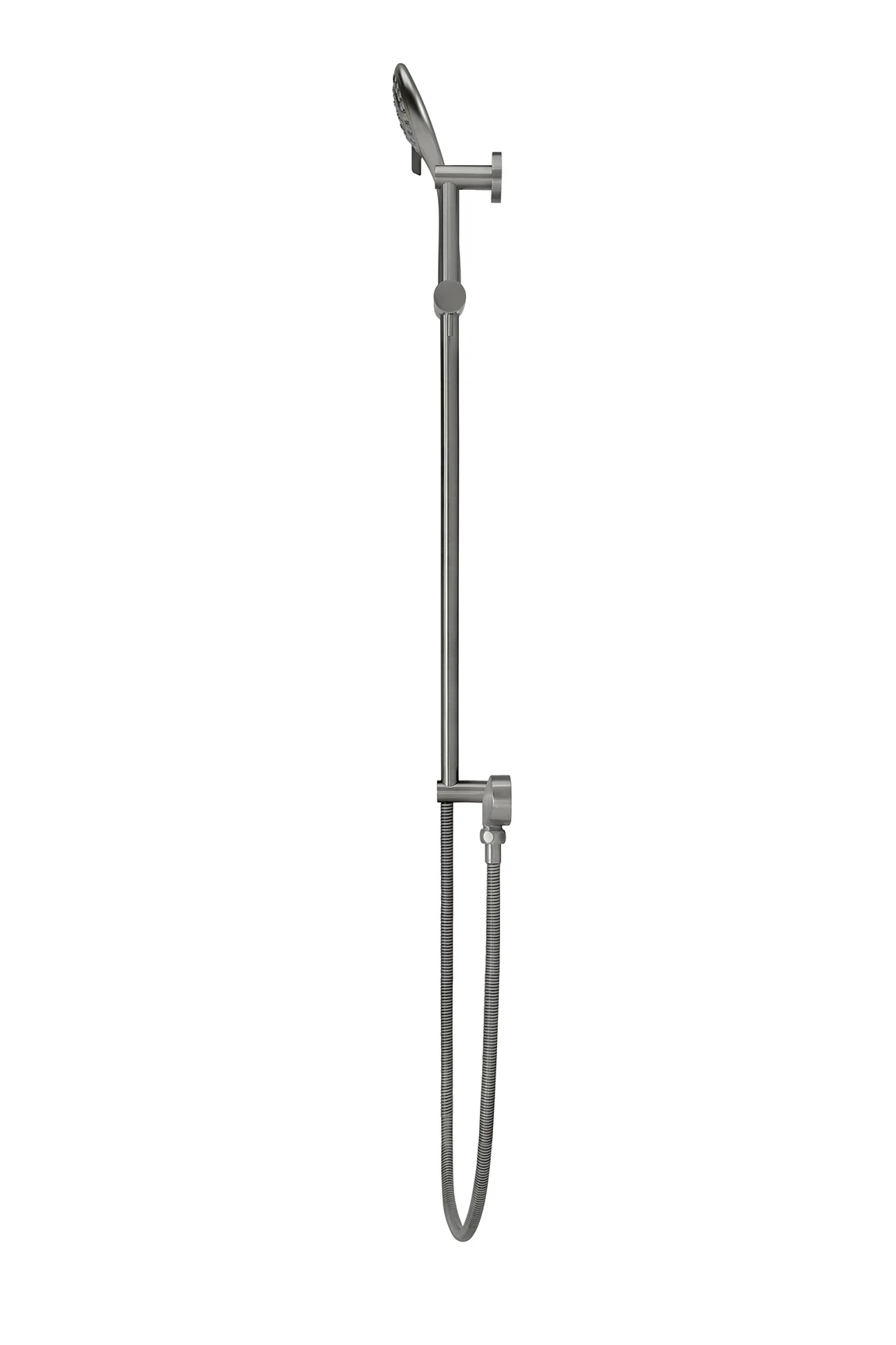Round Three Function Hand Shower on Rail Column - Shadow Gunmetal - Image 4