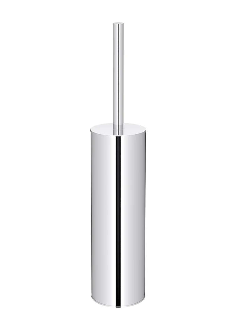 Round Toilet Brush & Holder - Polished Chrome - Image 3