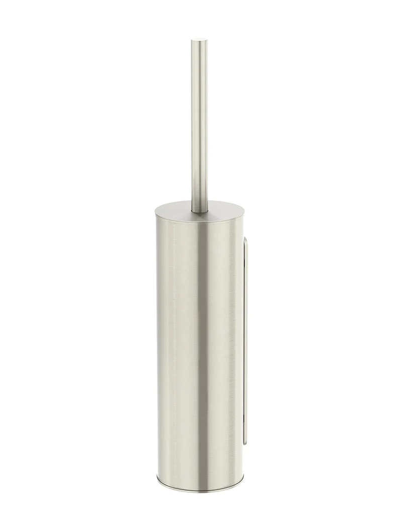 Round Toilet Brush & Holder - PVD Brushed Nickel - Image 6