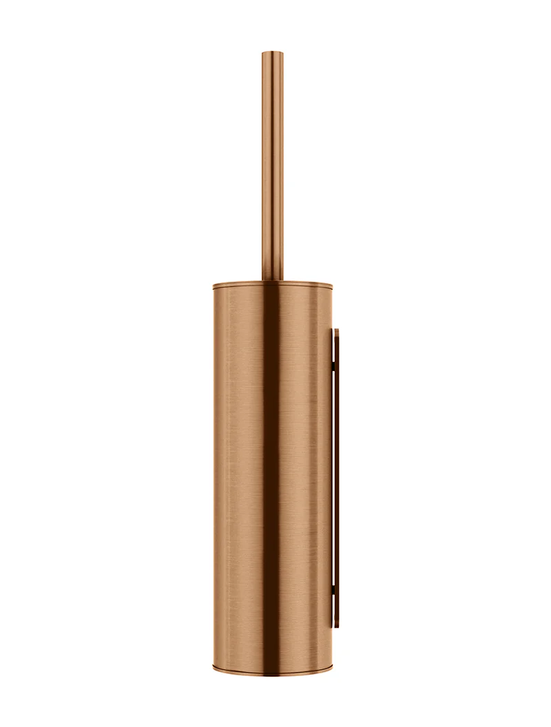 Round Toilet Brush & Holder - Lustre Bronze - Image 2