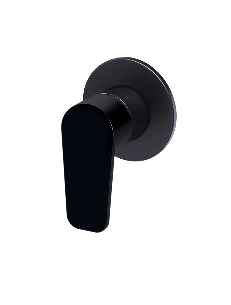 Round Wall Mixer Paddle Handle Trim Kit (In-wall Body Not Included) - Matte Black - Image 4