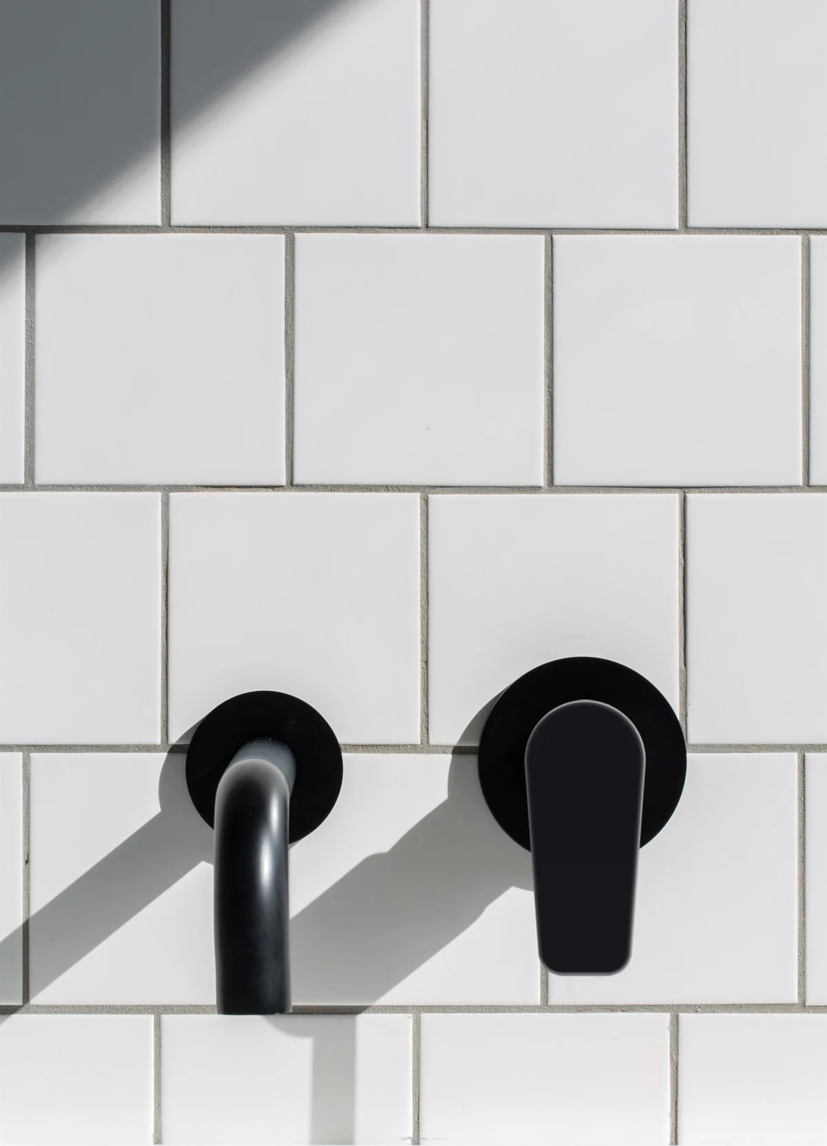 Round Wall Mixer Paddle Handle Trim Kit (In-wall Body Not Included) - Matte Black - Image 5