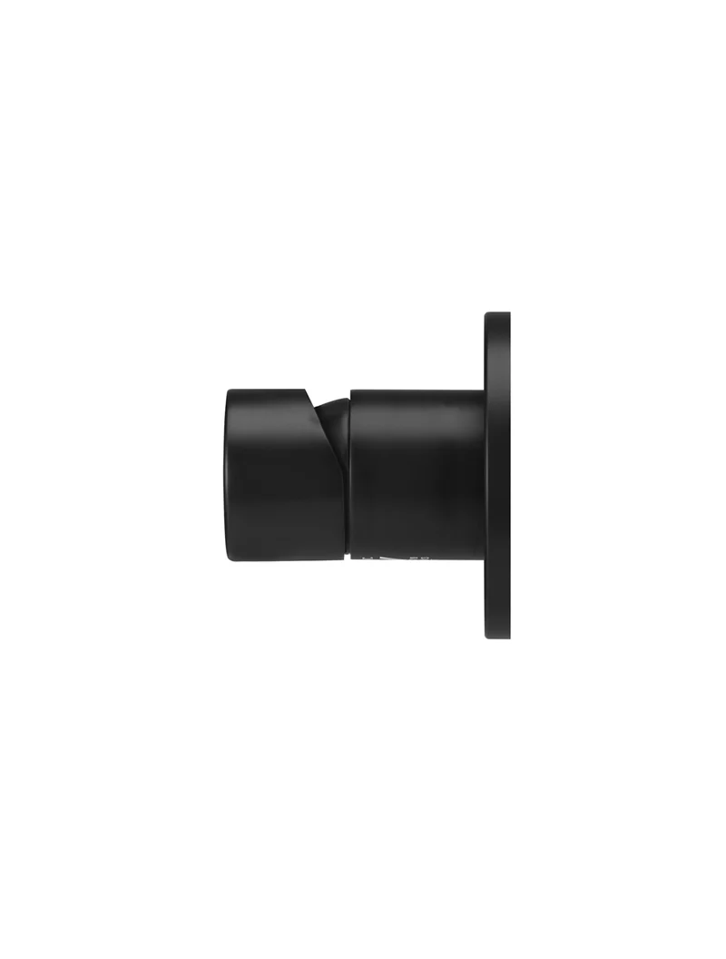 Round Wall Mixer Pinless Handle Trim Kit (In-wall Body Not Included) - Matte Black - Image 2