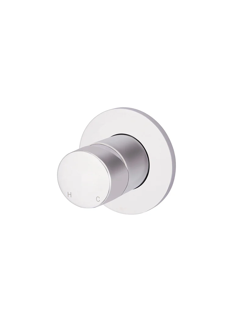 Round Wall Mixer Pinless Handle Trim Kit (In-wall Body Not Included) - Polished Chrome - Image 3