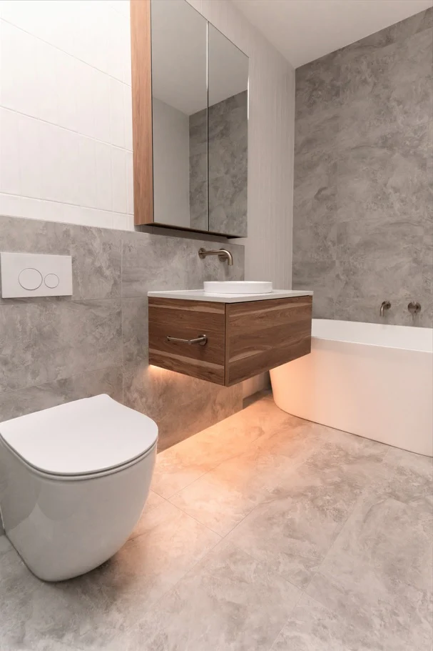 Meir Sigma 21 Dual Flush Plates to suit Geberit -  PVD Brushed Nickel - Image 5