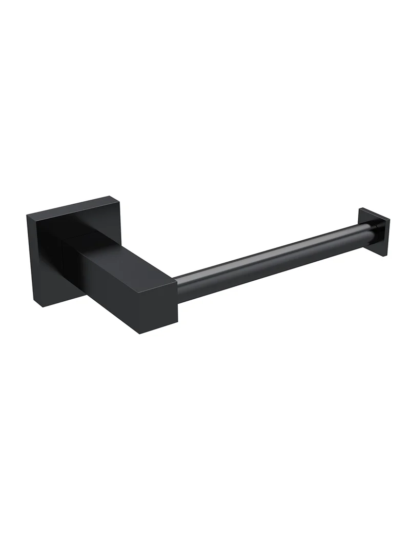 Square Toilet Roll Holder - Matte Black - Image 4
